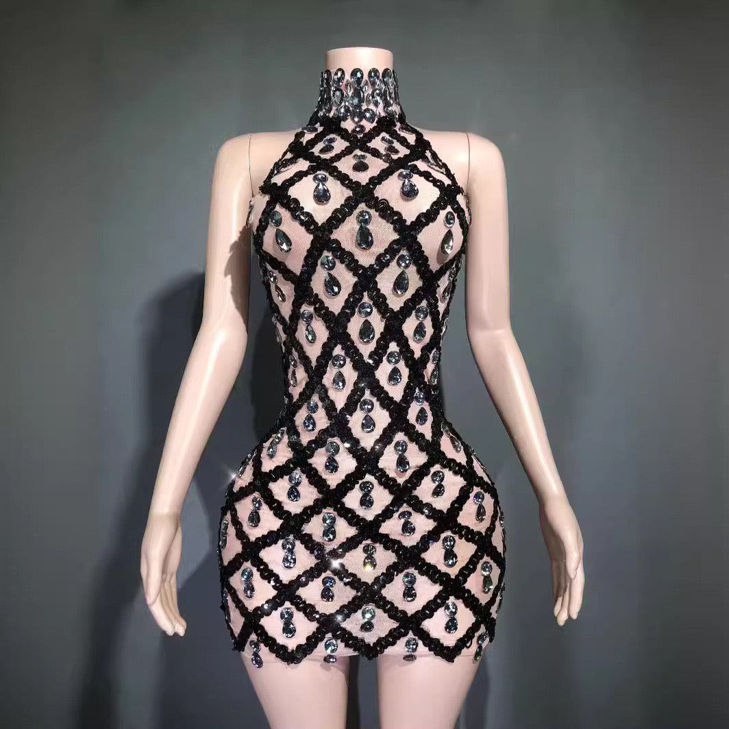 CINDIANA DIAMANTÉ DRESS