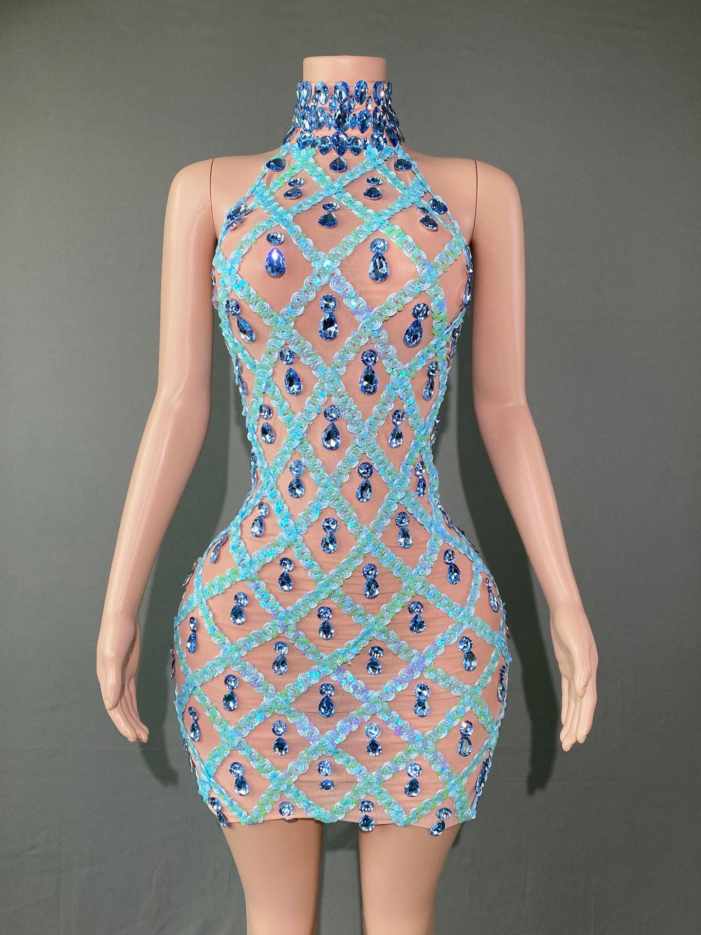 CINDIANA DIAMANTÉ DRESS