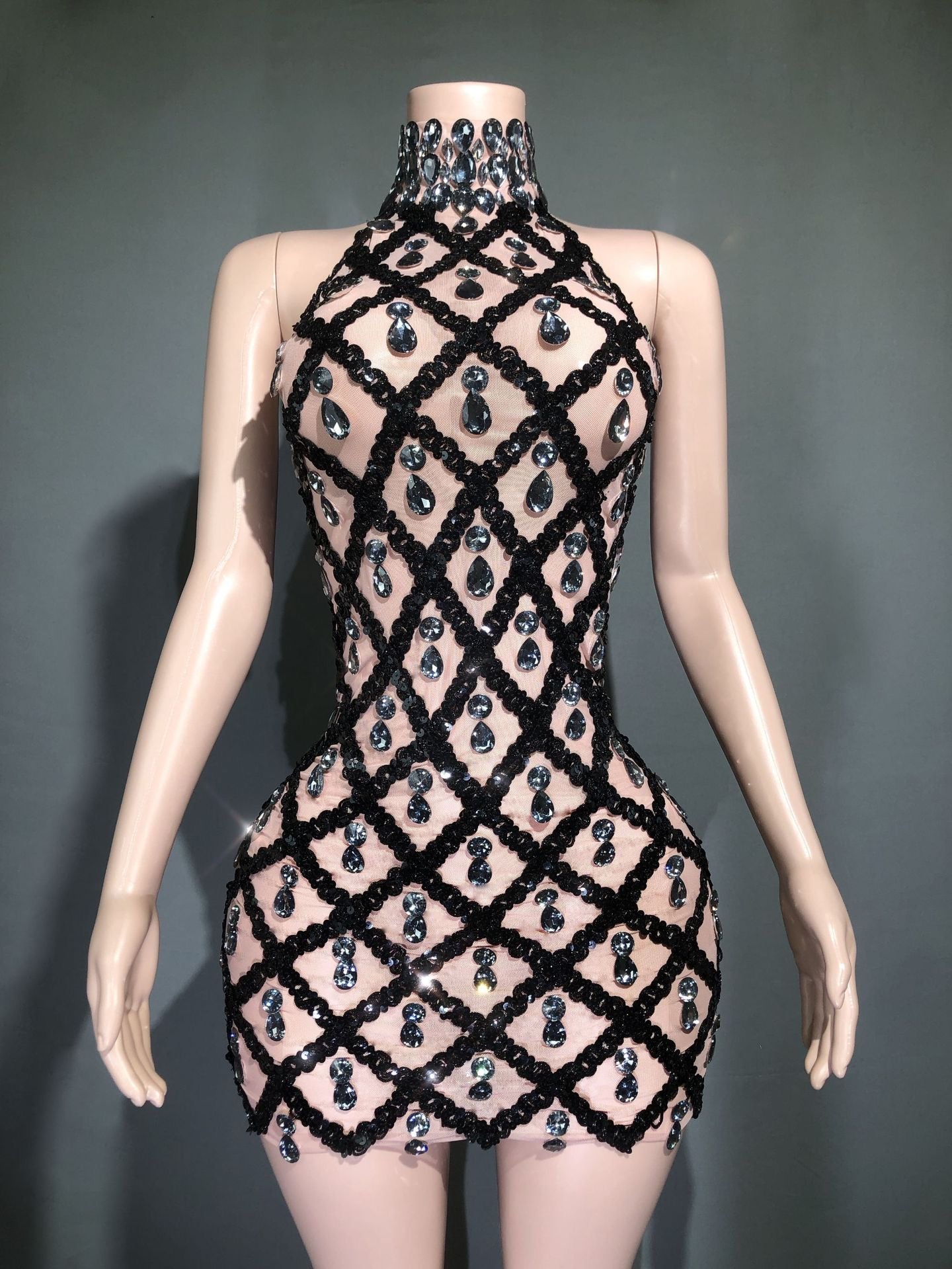 CINDIANA DIAMANTÉ DRESS