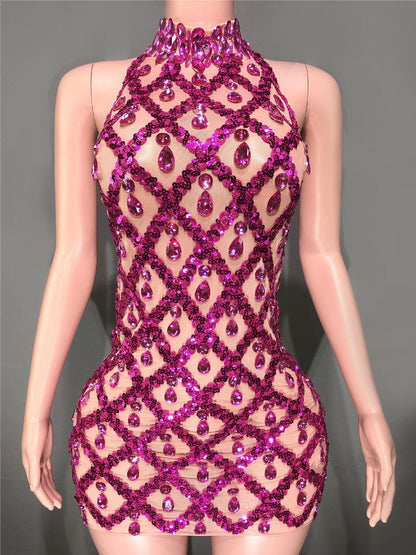 CINDIANA DIAMANTÉ DRESS