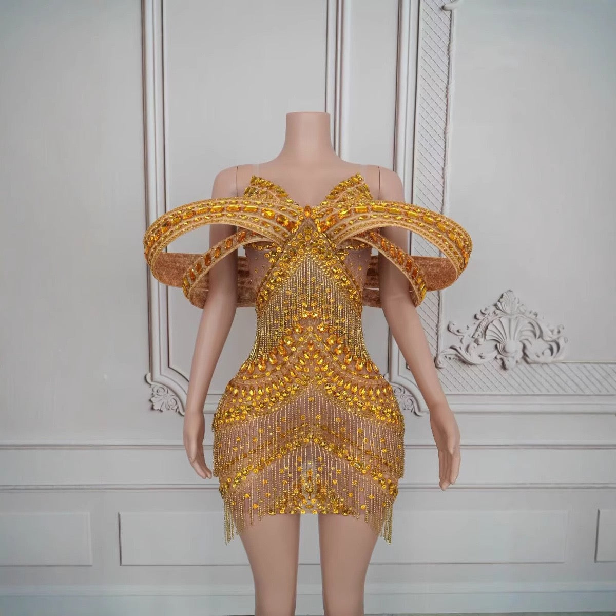 EXTRAVAGANZA GOLD DRESS