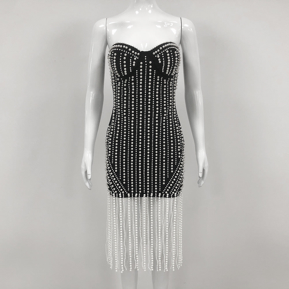 CHARLY PEARLY TASSLE DRESS